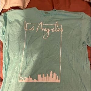 Cyan Los Angles Graphic T-Shirt